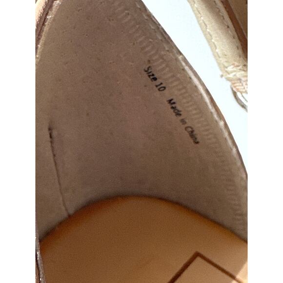 Dolce Vita Farah Ankle Strap Sandals Tan Beige Size 10 Neutral Strappy Heels - Picture 8 of 9
